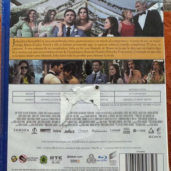 La Boda de mi Mejor Amigo DVD Cover - Wedding Movie Artwork - Picture 2 of 3